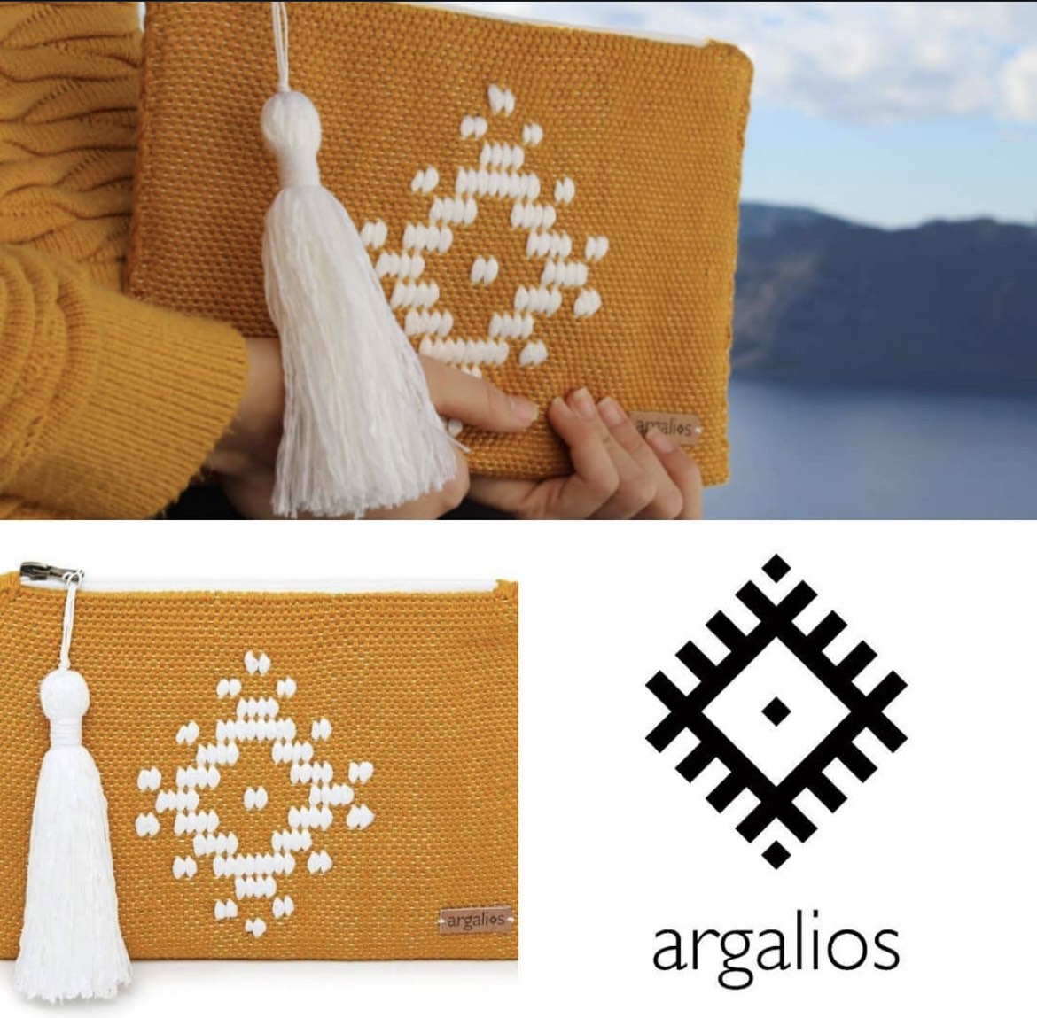 woven clutch on the loom