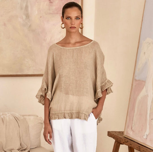 Linen  Gauze blouse