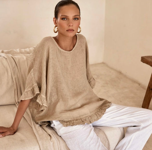 Linen  Gauze blouse