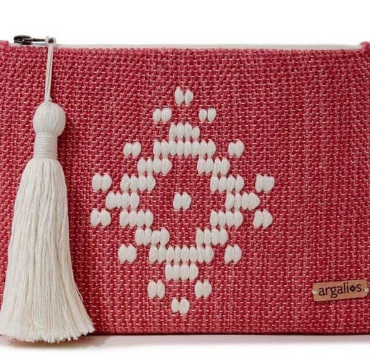 woven clutch on the loom