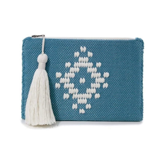 woven clutch on the loom