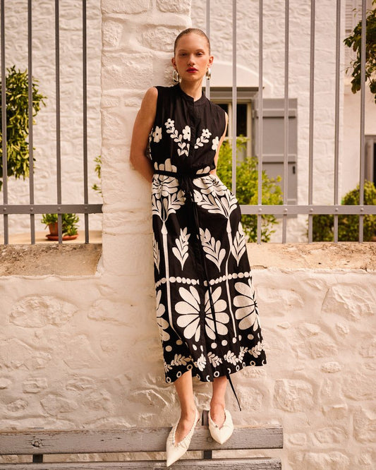 EMBROIDERED DRESS
